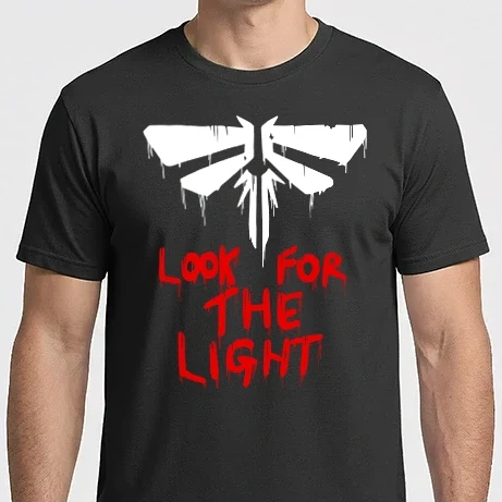 Férfi Imperial póló - fireflies - tűzbogarak - look for the light - last of us