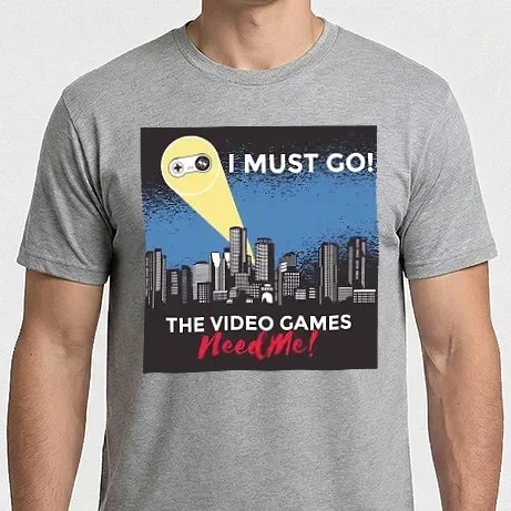 Férfi Imperial póló - Video games need me - I must go vicces Gamer póló