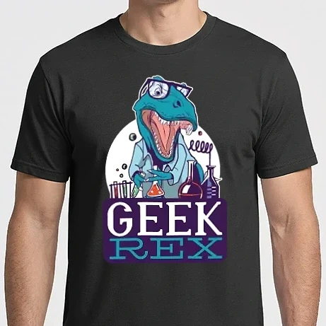 Férfi Imperial póló - Geek Rex Dinoszaurusz póló