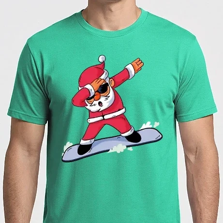 Férfi Imperial póló - Mikulás Snowboard DAB vicces póló