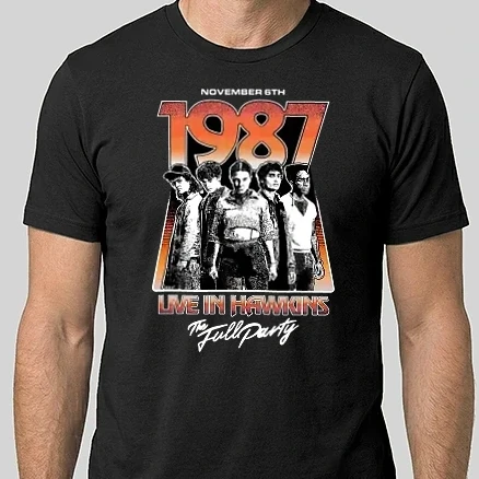 Férfi Alap póló - Stranger Things - 1987 november 6 