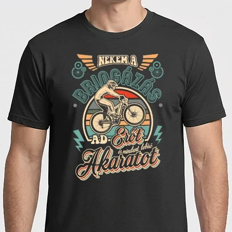 Férfi Imperial póló - Nekem a bringázás ad erőt