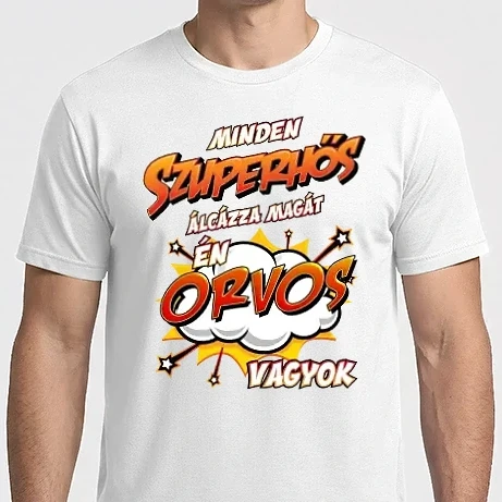 Férfi Imperial póló - Szuperhős álca orvos