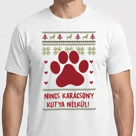 Férfi Imperial póló - Nincs karácsony kutya nélkül
