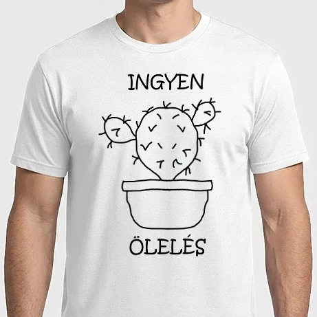 Férfi Imperial póló - ingyen ölelés kaktusz 1