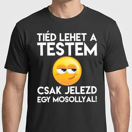 Férfi Imperial póló - Tiéd lehet a testem (fehér)