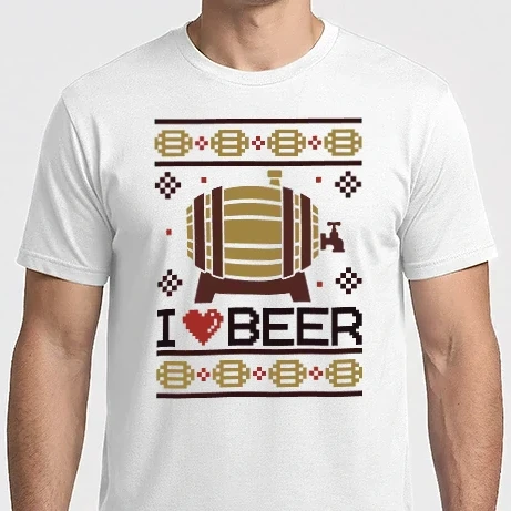 Férfi Imperial póló - I love beer ugly sweater