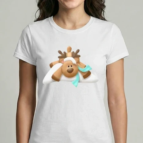 Női Imperial póló - Cuki Rénszarvas