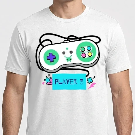 Férfi Imperial póló - Video games Player 3