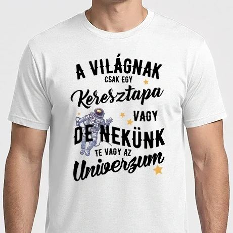 Férfi Imperial póló - A világnak csak egy keresztapa vagy