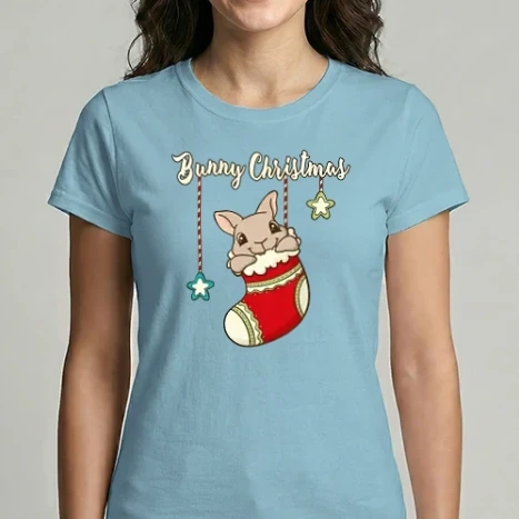 Női Imperial póló - Bunny Christmas