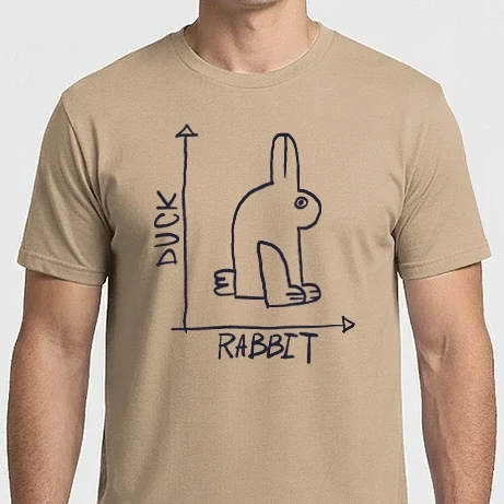 Férfi Imperial póló - Rabbit vs Duck - Nyúl vagy Kacsa