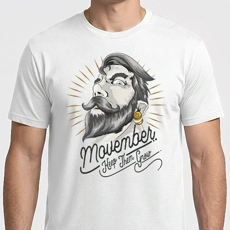Férfi Imperial póló - Movember Keep them grow No Shave November