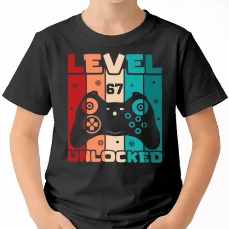 Uniszex gyerek Póló - 67-Gaming