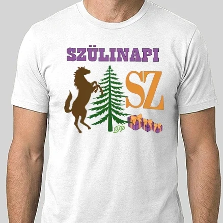 Férfi Alap póló - Szülinapi LóFaSz