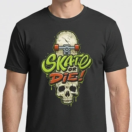 Férfi Imperial póló - Skate or die!
