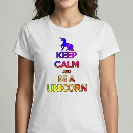Női Imperial póló - Keep calm and be a unicorn