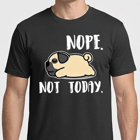 Férfi Imperial póló - Pug nope not today