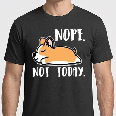 Férfi Imperial póló - Corgi Nope Not Today 
