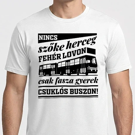 Férfi Imperial póló - Fasza Gyerek csuklós buszon