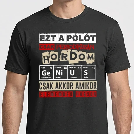 Férfi Imperial póló - Ezt a pólót csak periodikusan hordom színezhető feliratokkal