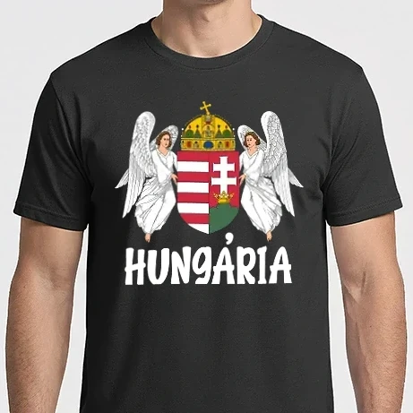 Férfi Imperial póló - magyar címer angyalos