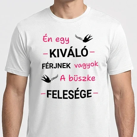 Férfi Imperial póló - Kiváló férjnek a felesége