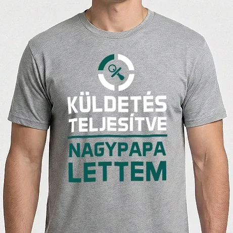 Férfi Imperial póló - Küldetés teljesítve nagypapa