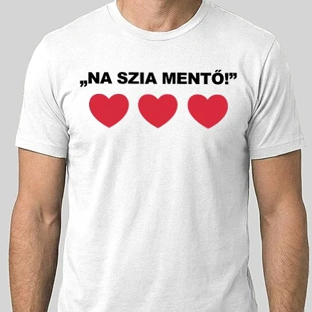 Férfi Alap póló - Na szia mentő!