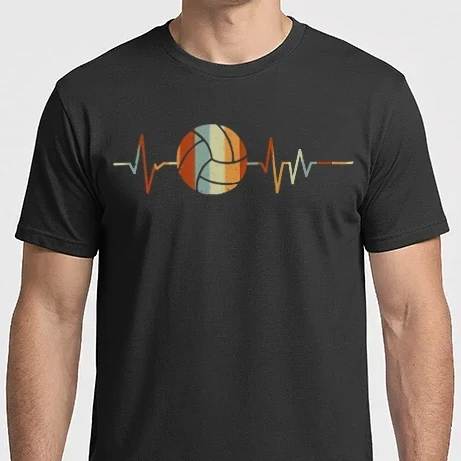 Férfi Imperial póló - Volleyball heartbeat