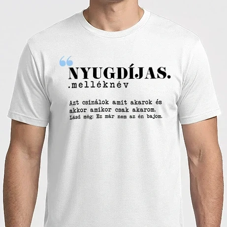 Férfi Imperial póló - Nyugdíjas fogalma