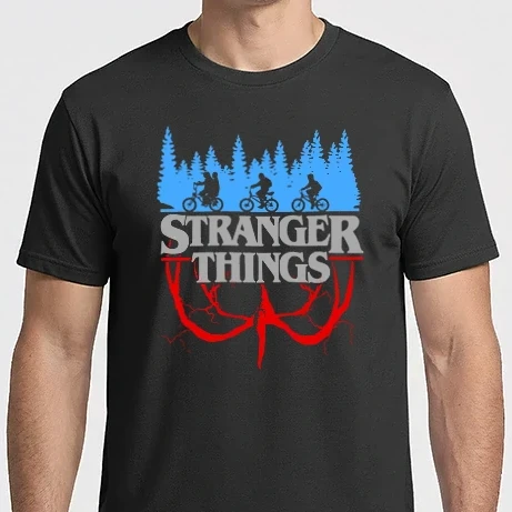 Férfi Imperial póló - Stranger things színezhető