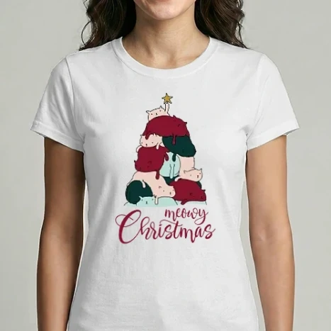 Női Imperial póló - Meowy Christmas