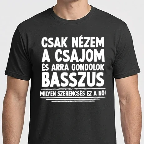 Férfi Imperial póló - Nézem a csajom