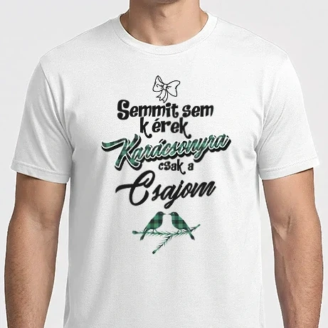 Férfi Imperial póló - Semmit sem kérek karácsonyra csak a csajom