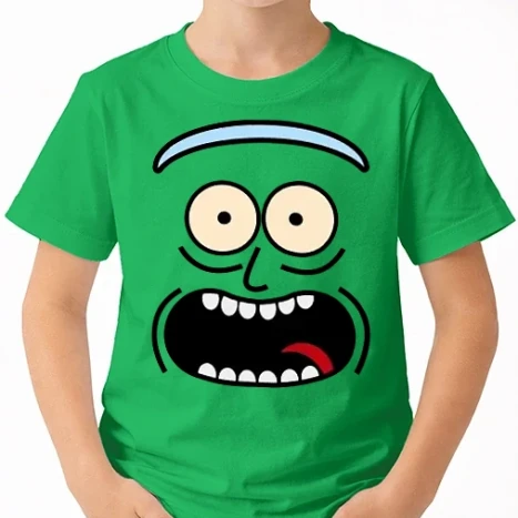 Uniszex gyerek Póló - Pickle Rick Face