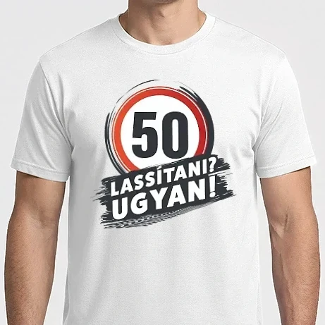 Férfi Imperial póló - 50-es tábla - lassítani? ugyan!