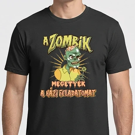 Férfi Imperial póló - A zombik megették a HÁZIMAT