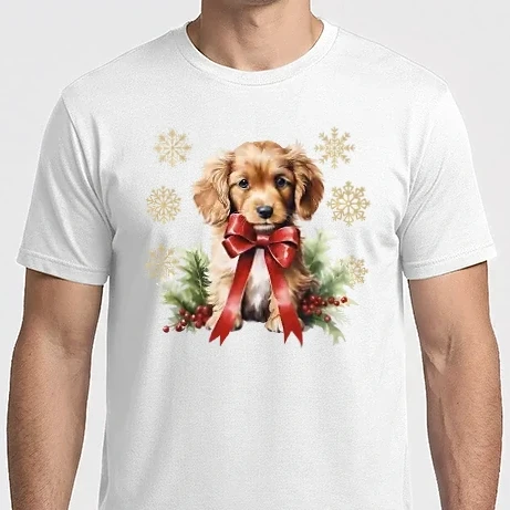 Férfi Imperial póló - Spániel karácsony