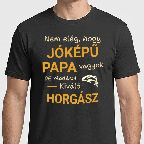 Férfi Imperial póló - Jóképű papa horgász