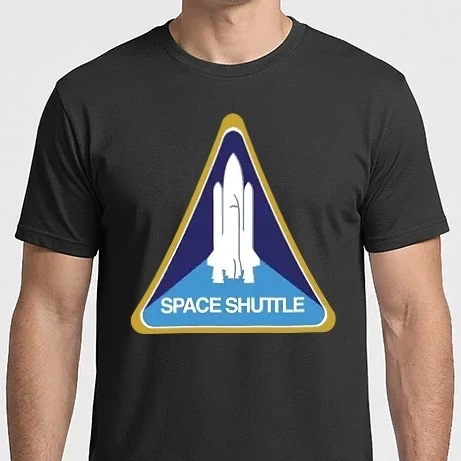 Férfi Imperial póló - NASA - Space Shuttle Patch