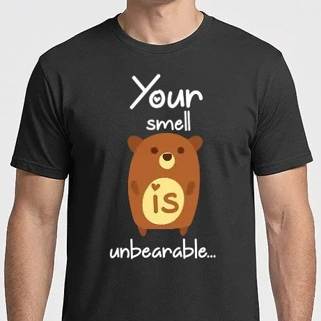 Férfi Imperial póló - Your smell is un-bear-able..