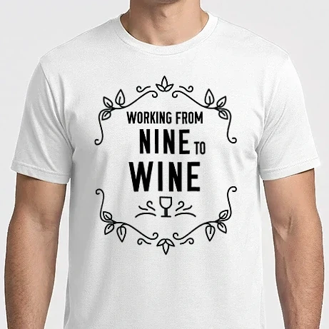 Férfi Imperial póló - Wine tasting team Working from nine to wine