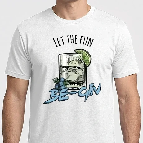 Férfi Imperial póló - Let the fun be gin 
