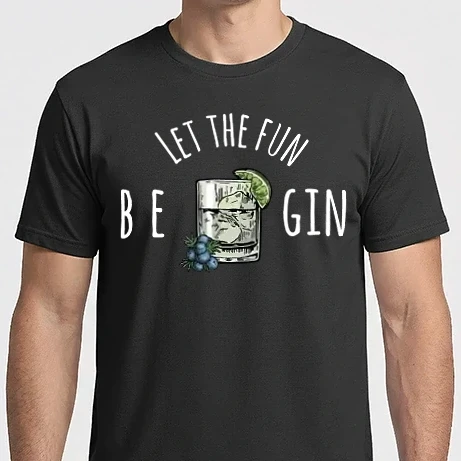 Férfi Imperial póló - Let the fun be gin