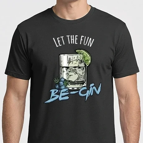 Férfi Imperial póló - Let the fun be gin