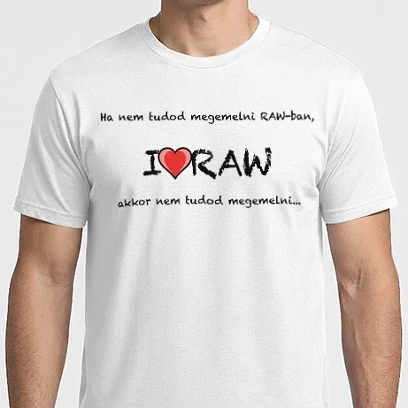 Férfi Imperial póló - I love RAW