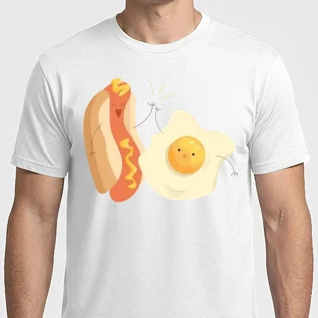 Férfi Imperial póló - best friends hot dog egg