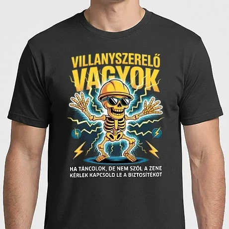 Férfi Imperial póló - Villanyszerelő vagyok