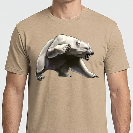 Férfi Imperial póló - Angry Polar Bear